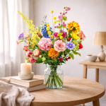 Zijden boeket - Zijden bloemen boeket - Boeket kleuren explosie - Groot Zijden boeket - L